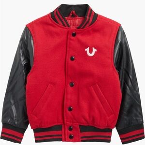 True Religion Kids Red and Black Puffer Jacket